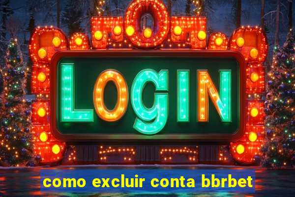 como excluir conta bbrbet